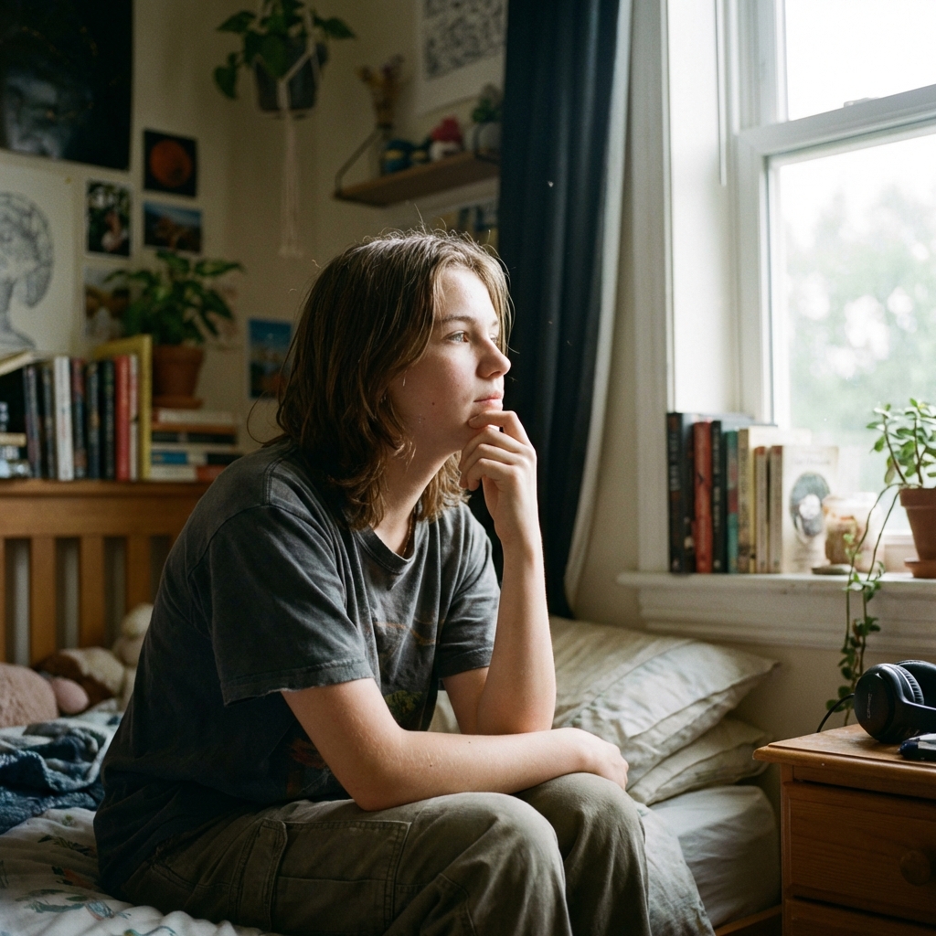 Jugendliche im Gespräch mit einer Beraterin